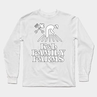 K&L Family Farms White Logo Long Sleeve T-Shirt